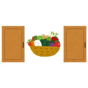 戸と野菜